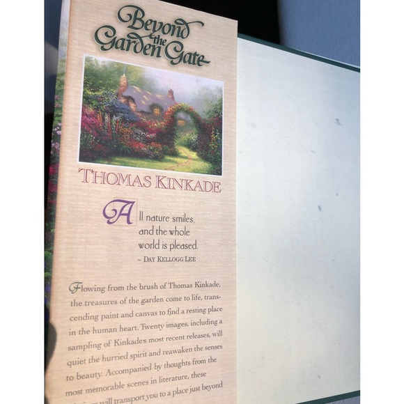 Vintage 1997 Thomas Kinkade Beyond the Garden Gate Hardcover Book - Picture 2 of 9